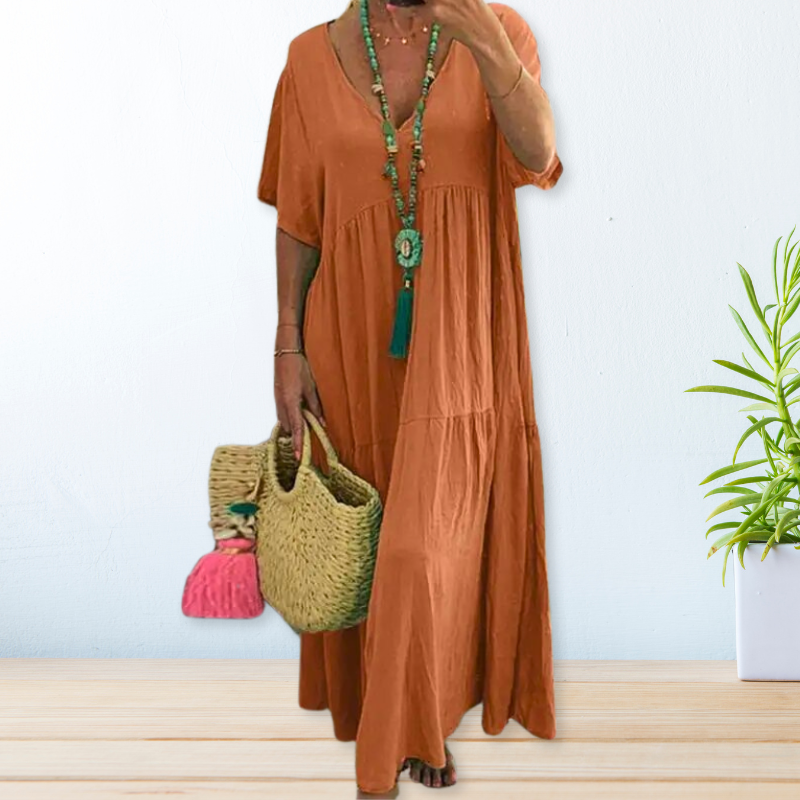 Maelis | Cotton Linen Dress