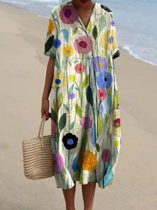 GABRIELA - BLOOM THEMED CASUAL DRESS