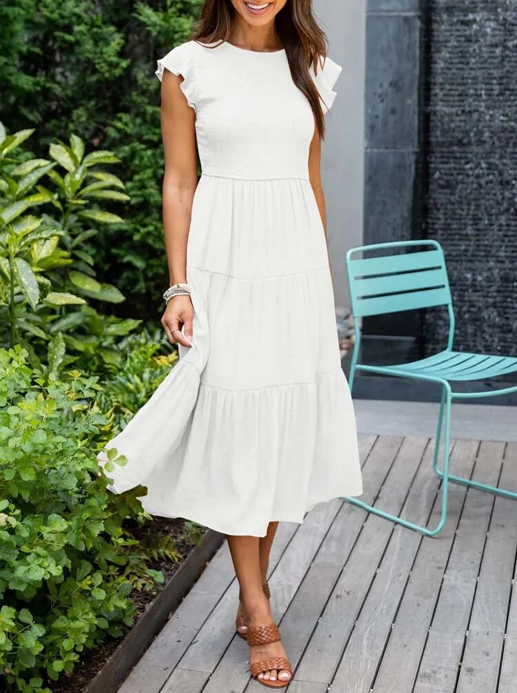 Marlene - Elegant Dress with Tummy Coverage