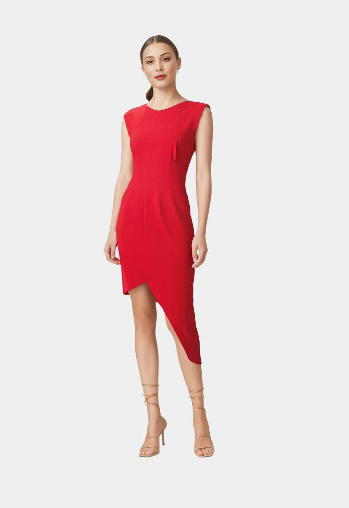 ANDRESSA - ASYMMETRICAL ELEGANCE DRESS