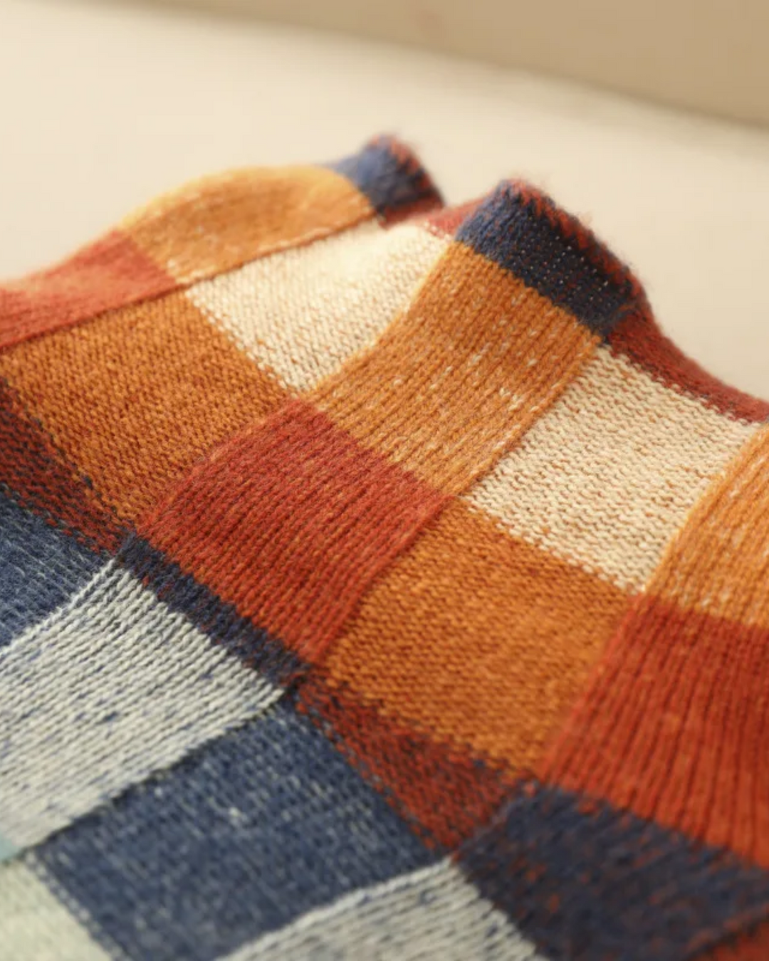 DAPHNE - COTTON PATCHWORK SWEATER
