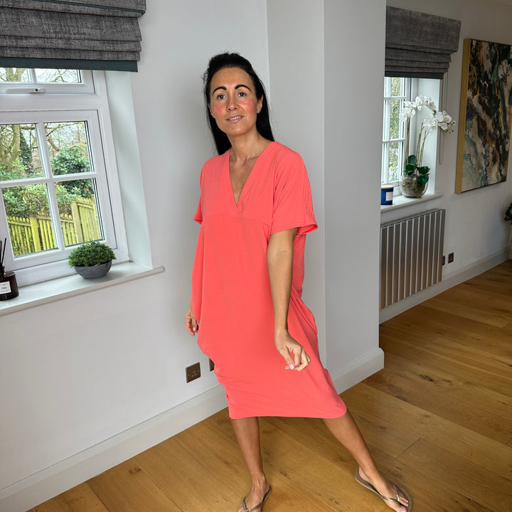 TANYA - V-NECK MAXI DRESS