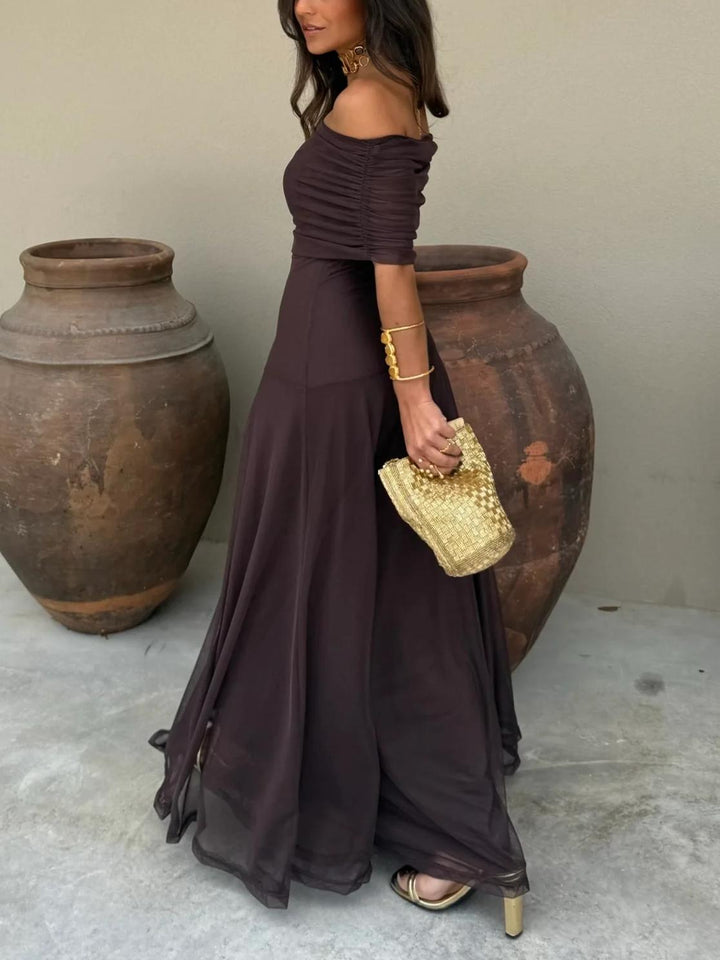 JAYLA - ASYMMETRICAL MESH ONE SHOULDER DRESS