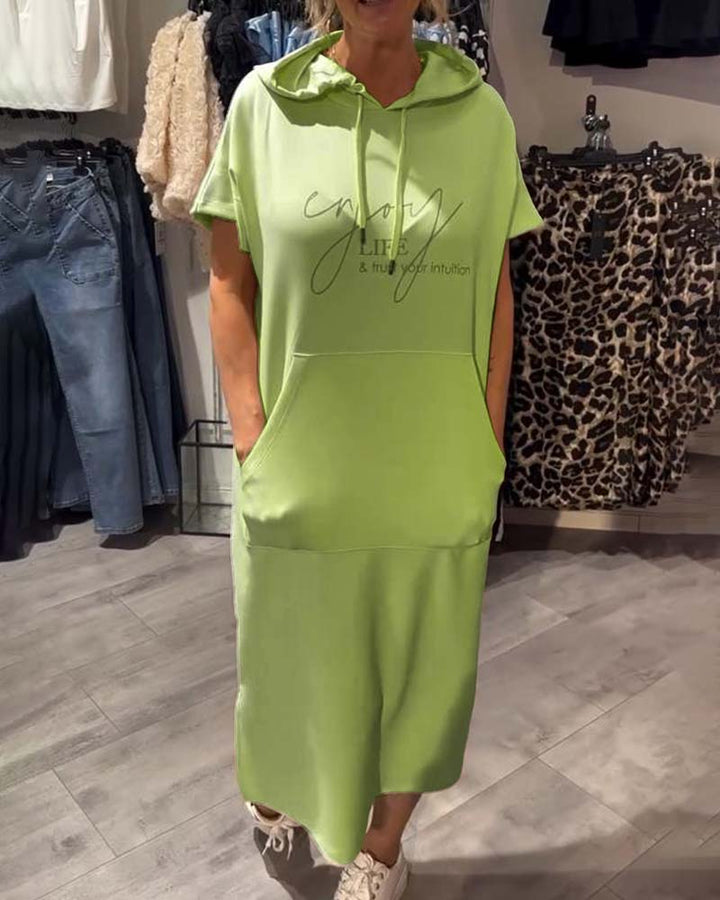 NELU - HOODED EVENING DRESS