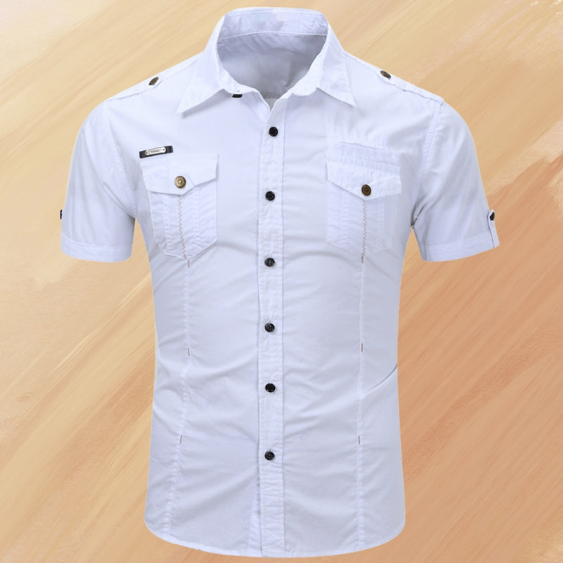 RANDALL - REFINED WARM-WEATHER BUTTON-UP WITH POCKET