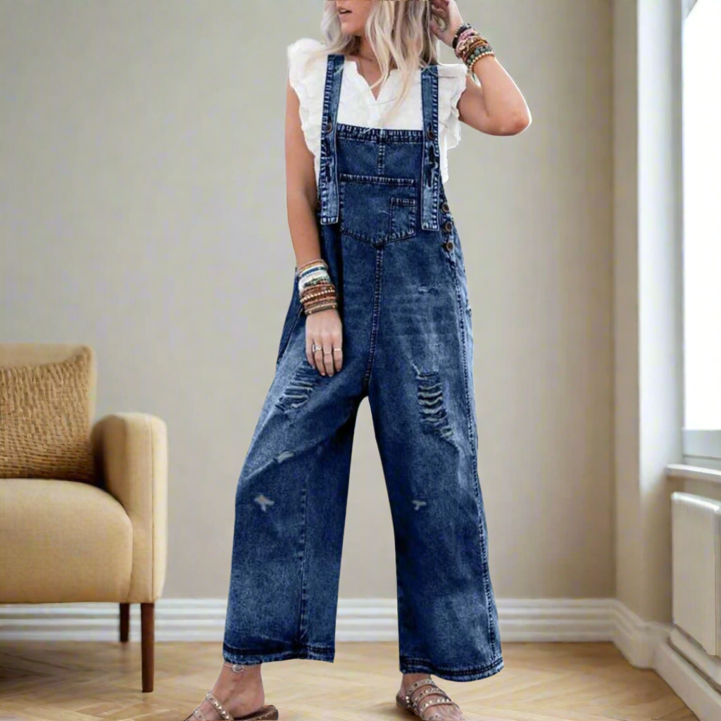 CARMINA –  RETRO WASH ADJUSTABLE STYLE JUMPSUIT