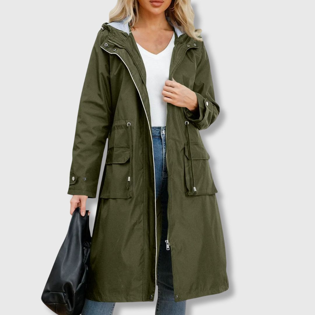 ZYRA - BAY MIST CLASSIC TRENCH COAT