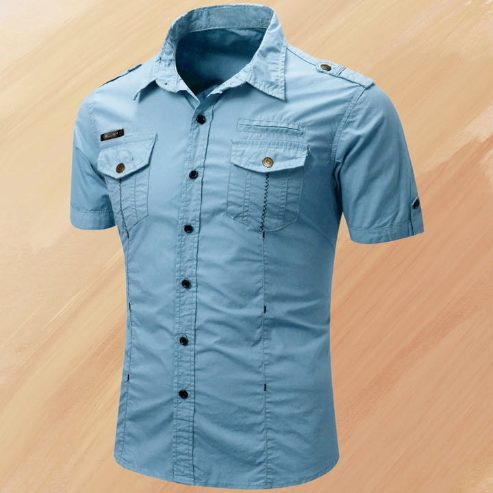 RANDALL - REFINED WARM-WEATHER BUTTON-UP WITH POCKET