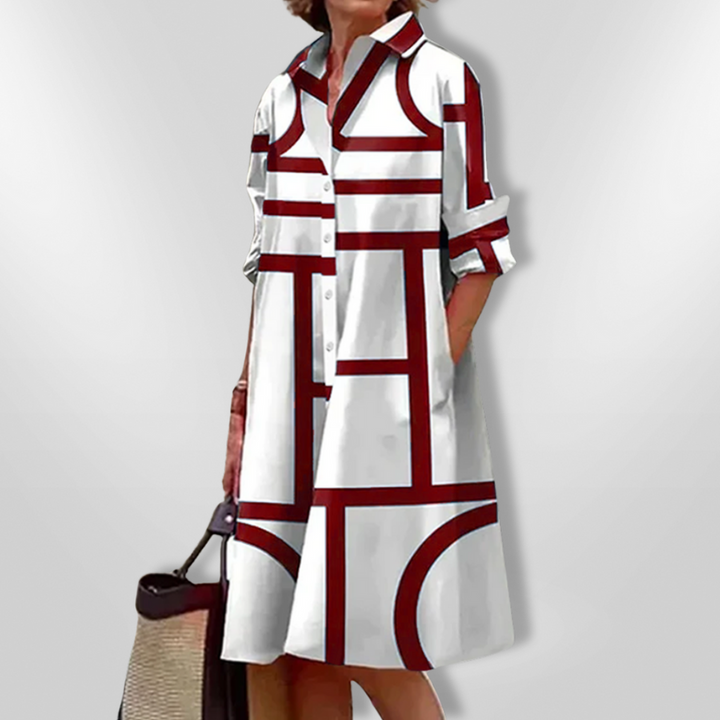 LENSEY - EVERYDAY POCKETED MIDI DRESS