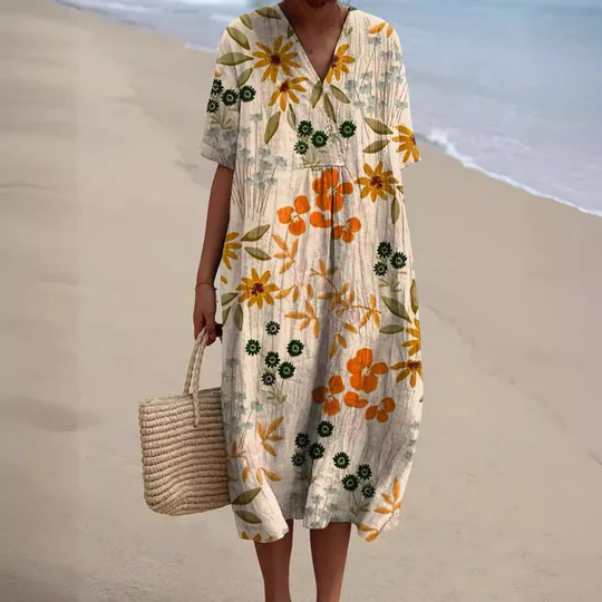 GABRIELA - BLOOM THEMED CASUAL DRESS