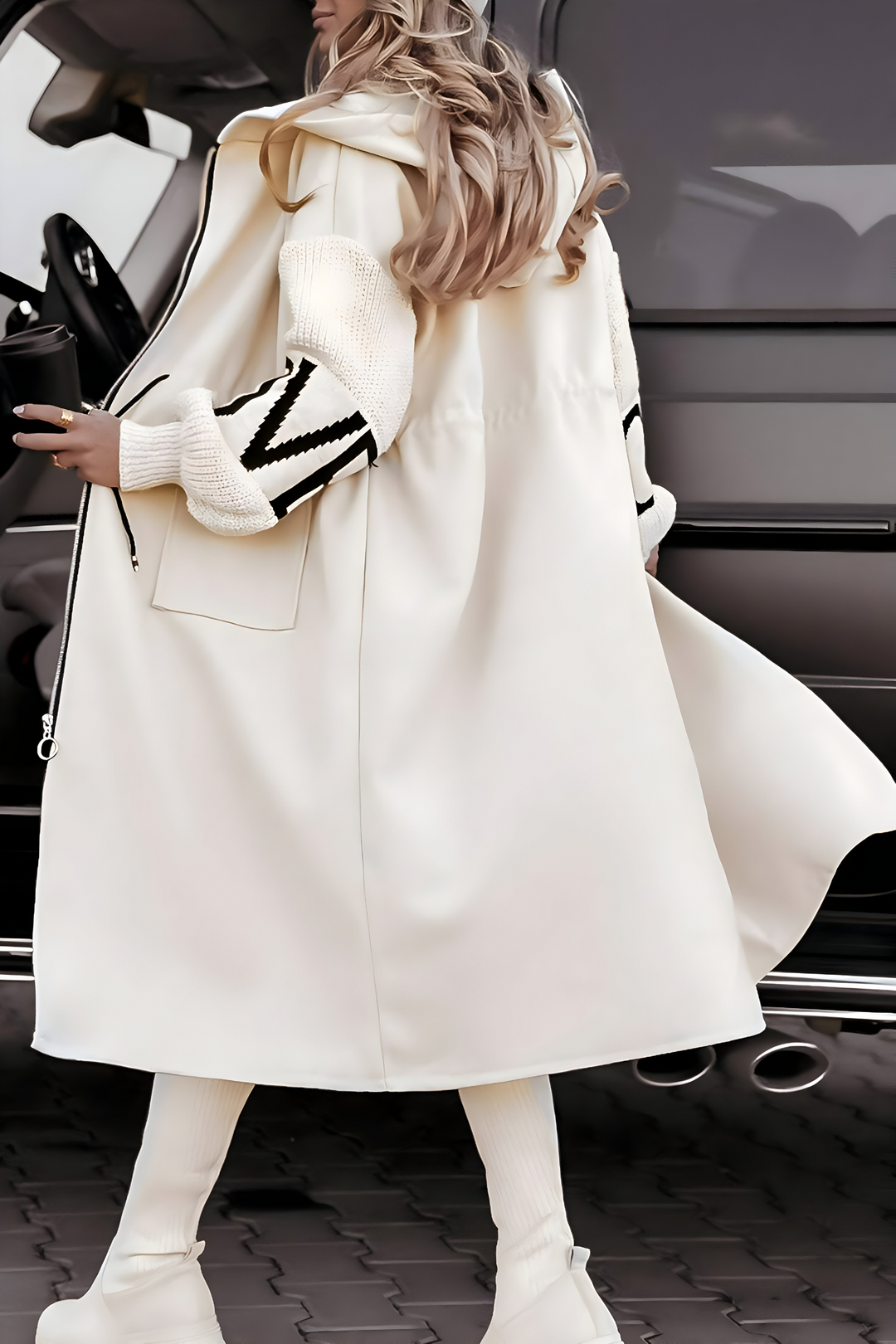 PARIS - MODERN CHIC KNIT HOODED JACKET