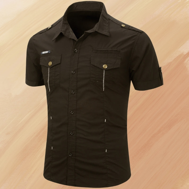 RANDALL - REFINED WARM-WEATHER BUTTON-UP WITH POCKET