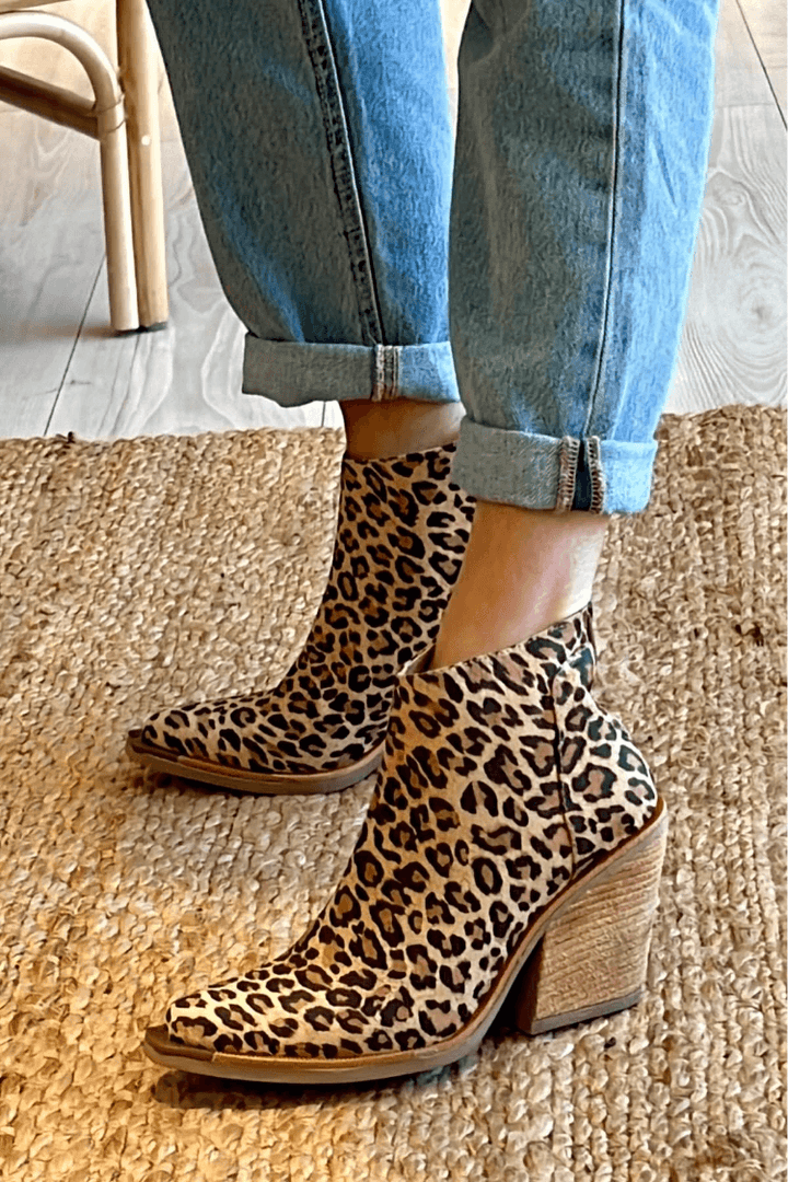 Lila® | Ankle Boots with Leopard Print