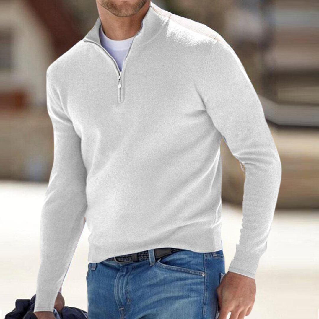 KELVIN - MODERN CRAFTED QUARTER-ZIP PULLOVER