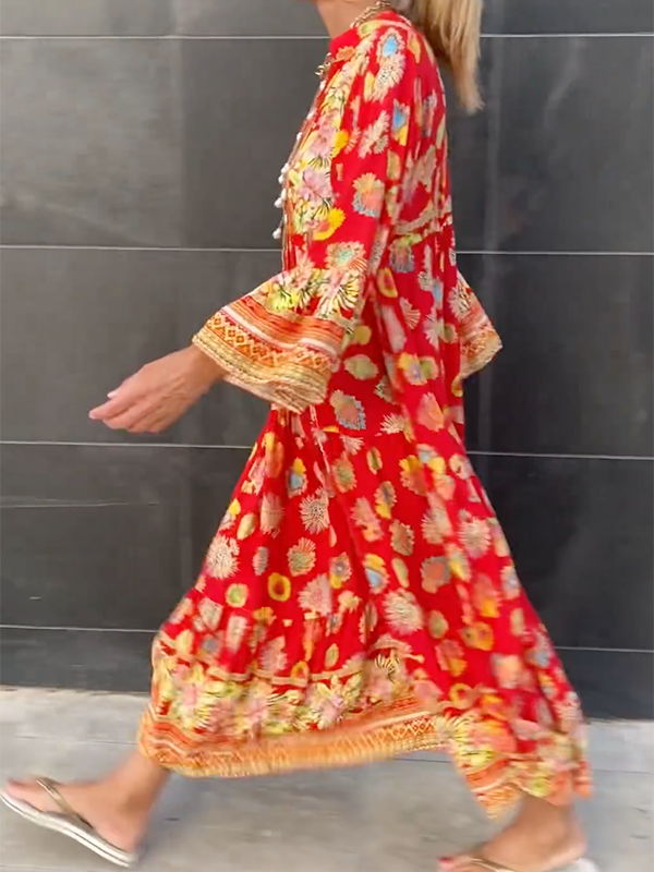 DEVONNE - SUMMER FLORAL MAXI DRESS