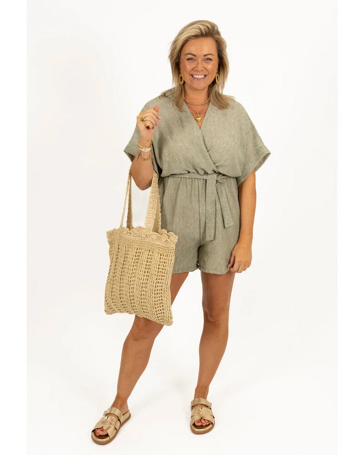 CHARICE - SUMMER ESCAPE LINEN ROMPER