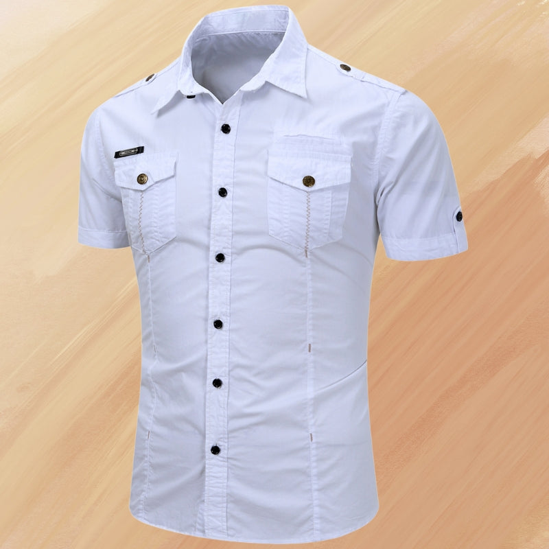 RANDALL - REFINED WARM-WEATHER BUTTON-UP WITH POCKET