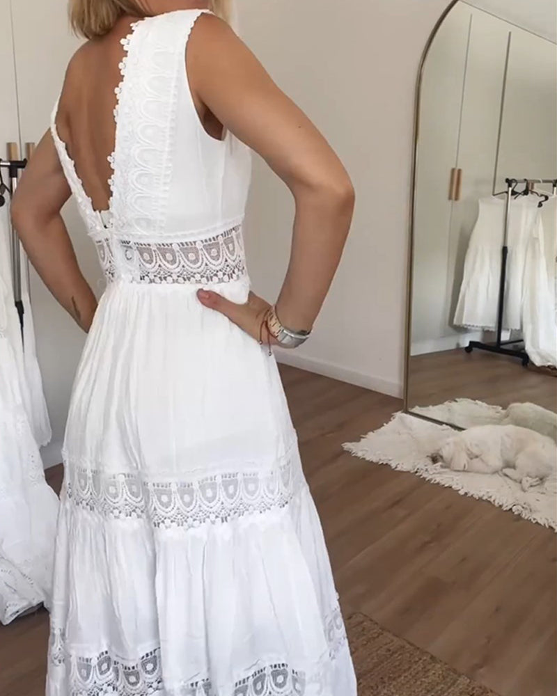 Clover - WHITE LACE DRESS SALE