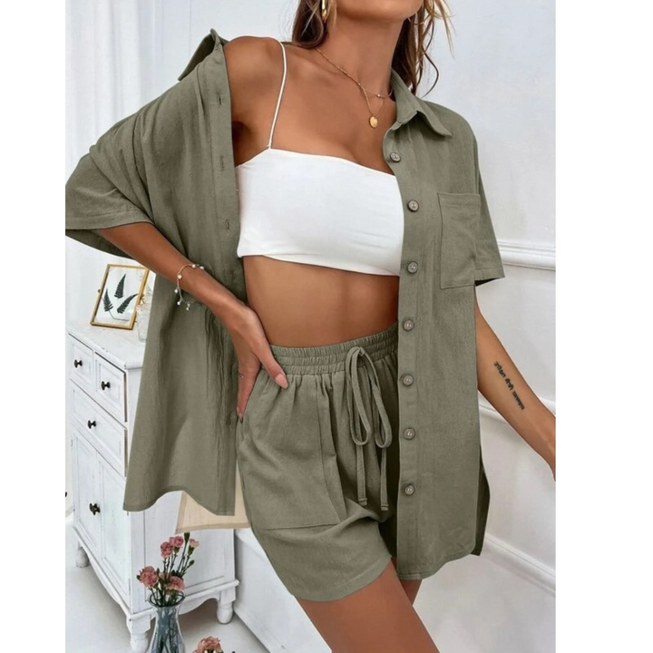 MERYL –  MODISH BUTTON-DOWN SET