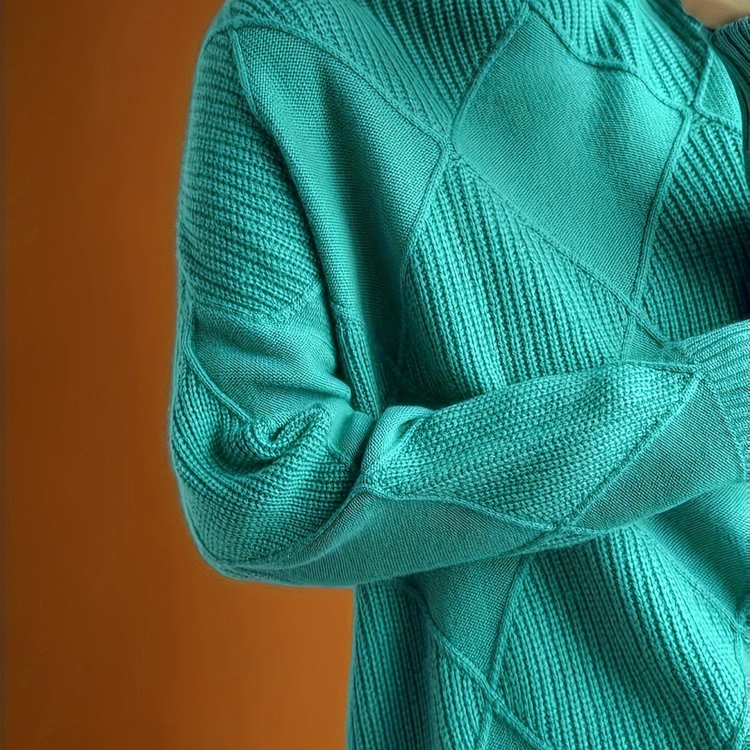 Jessie | Knitted Sweater with High Collar