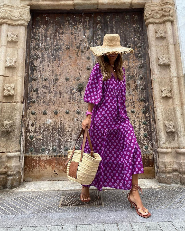 PATSI - PUFFED SHOULDER DRESS