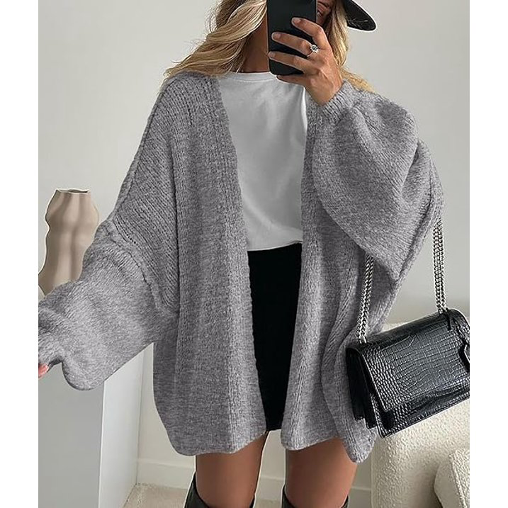 ALIYAH - CHIC WARMTH KNIT MAXI CARDIGAN