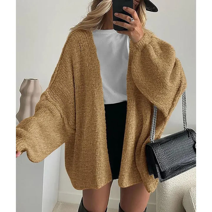 ALIYAH - CHIC WARMTH KNIT MAXI CARDIGAN
