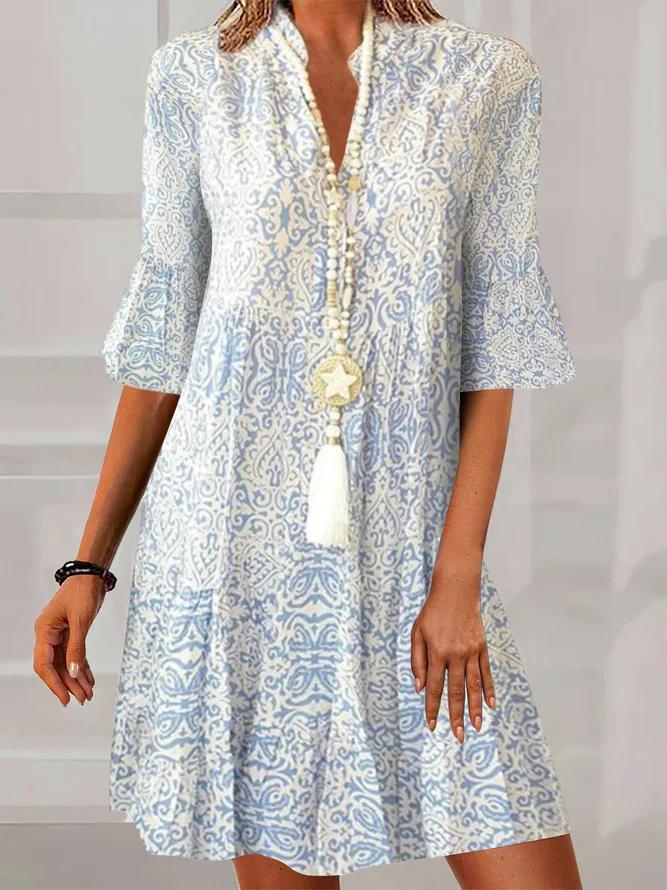 NEDY - MODERN VINTAGE HALF-SLEEVE DRESS