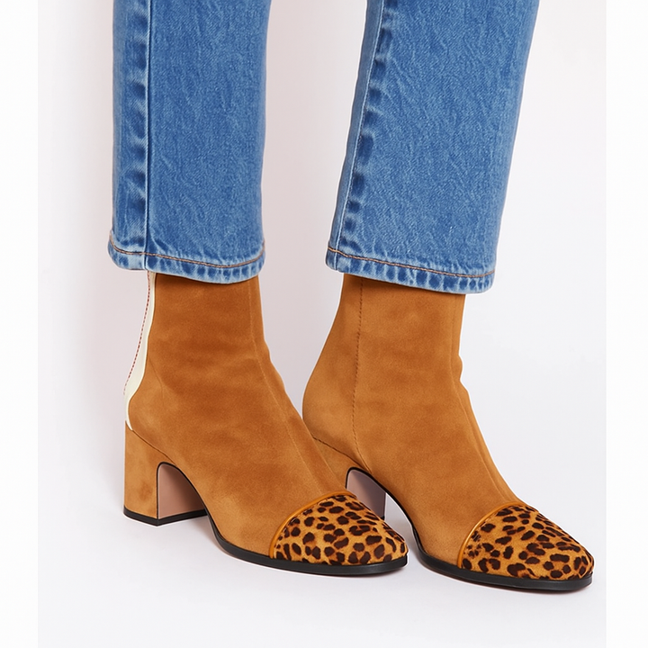 Ivy® | Modern Contrast Ankle Boots