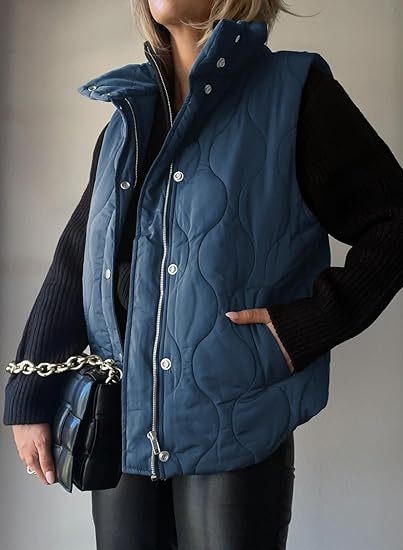 PAMU - CHIC CITY COLLARED PUFFER VEST