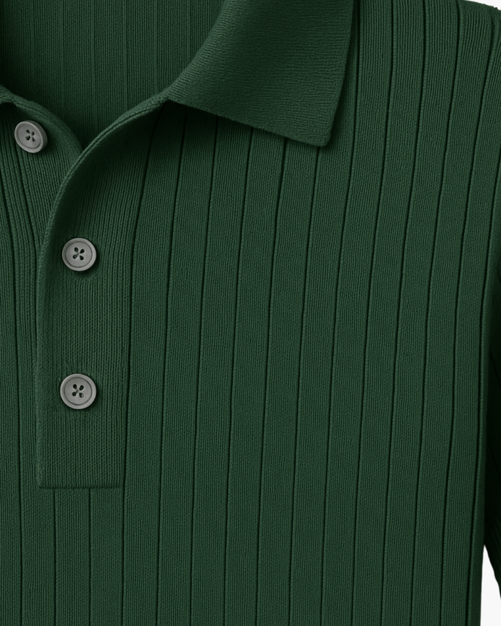 DEVIN - BREATHABLE KNIT POLO SHIRT