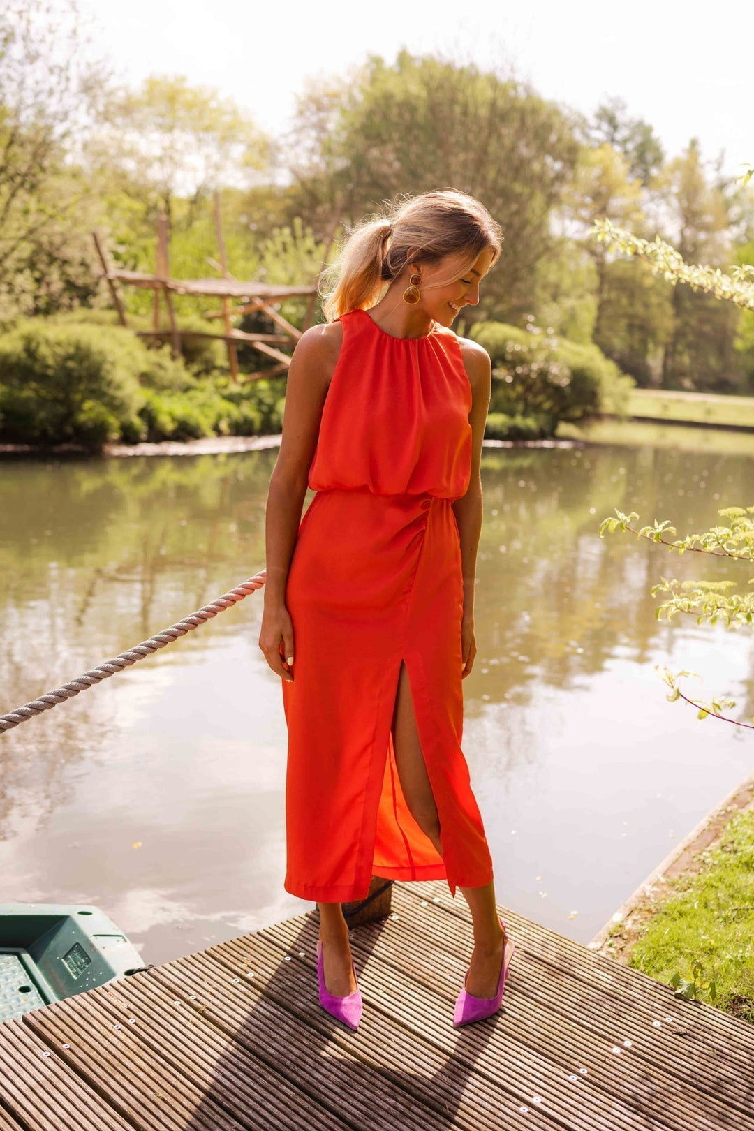 ENOLA - MODESTLY BOLD MIDI DRESS