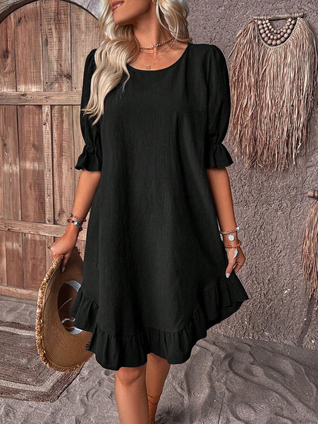 OLGA - WAIST-SCULPTING SUMMER DRESS