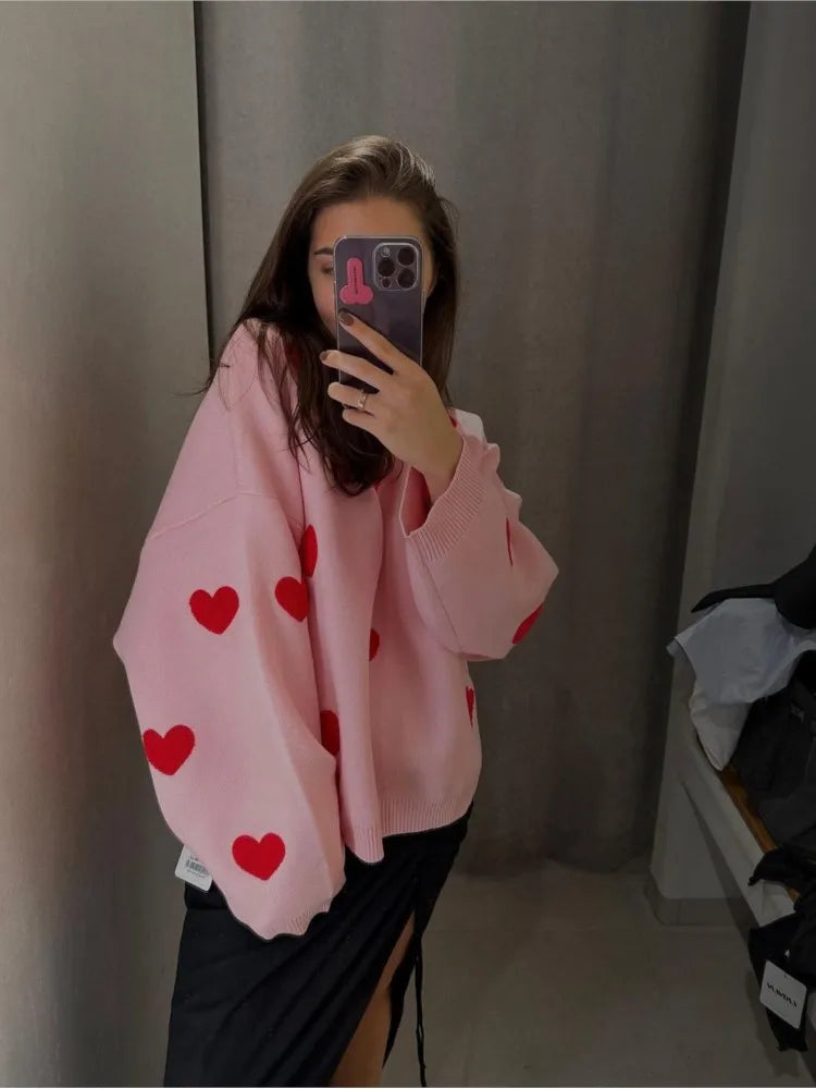 ALITA - SWEET HEARTS COZY PULLOVER