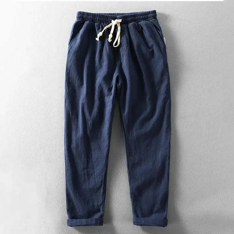 CORDY - RELAXED LINEN PANTS WITH DRAWSTRING