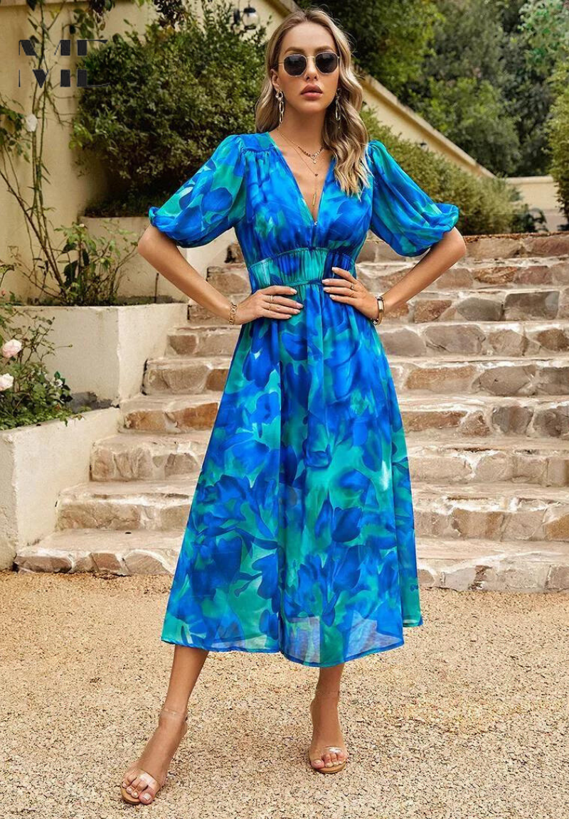 HAYLEY - FLOWER PRINT DRESS