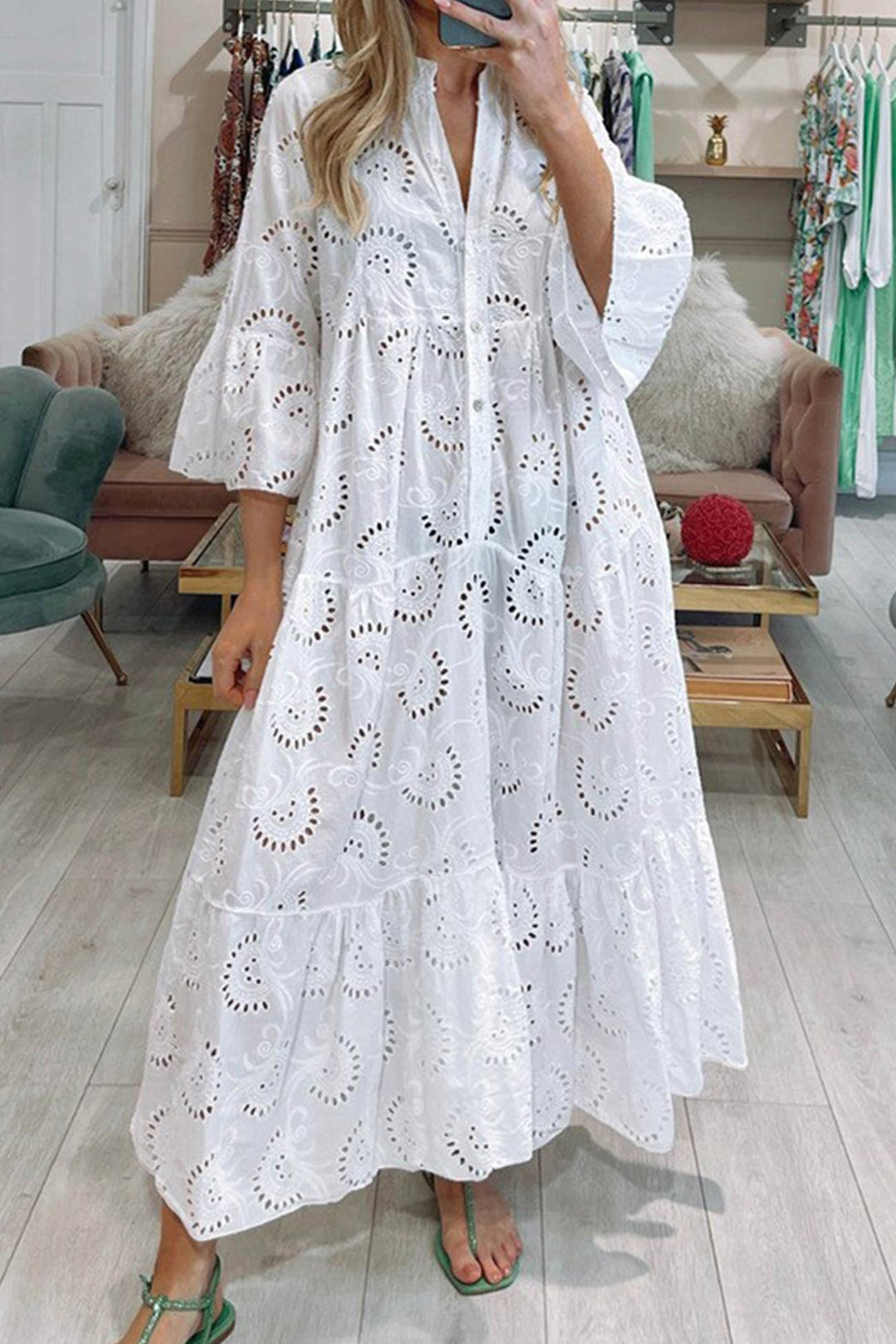 LOLA - LACE MAXI DRESS