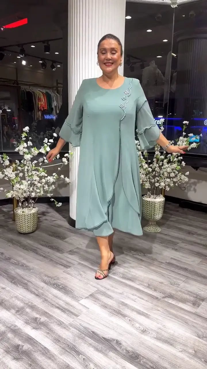 LAFRIZA - BREEZE FLOWY CHIFFON DRESS