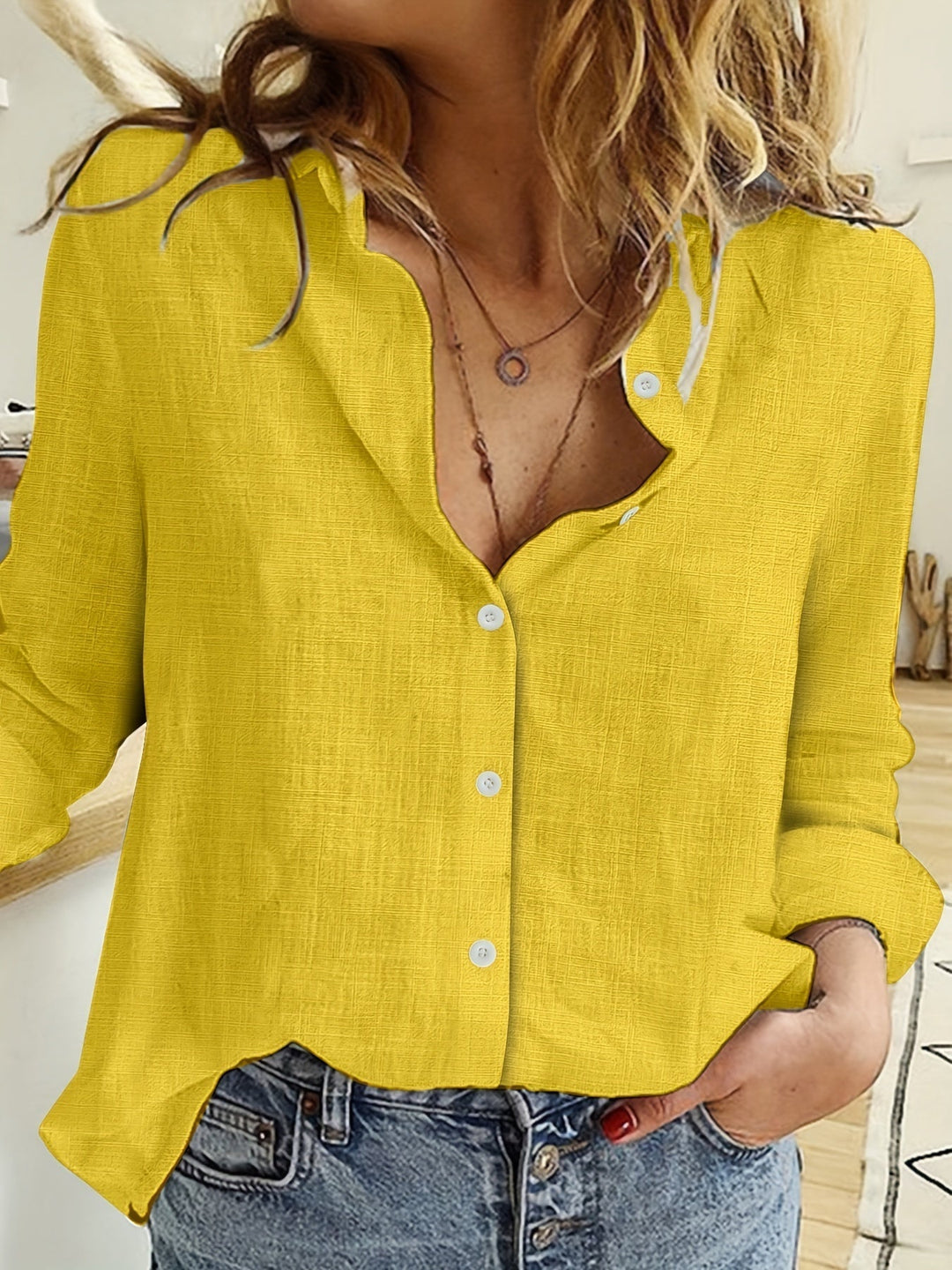 SHEL - AIRY LINEN LONGSLEEVE SHIRT