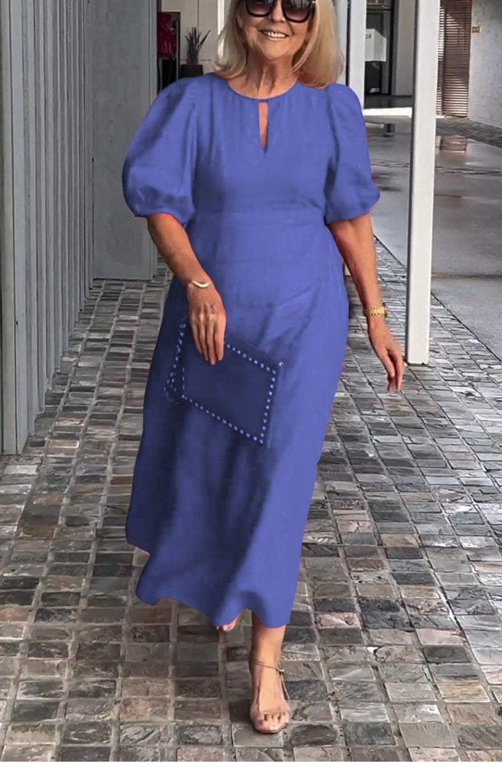 Carla - Elegant Puff-Sleeve Dress