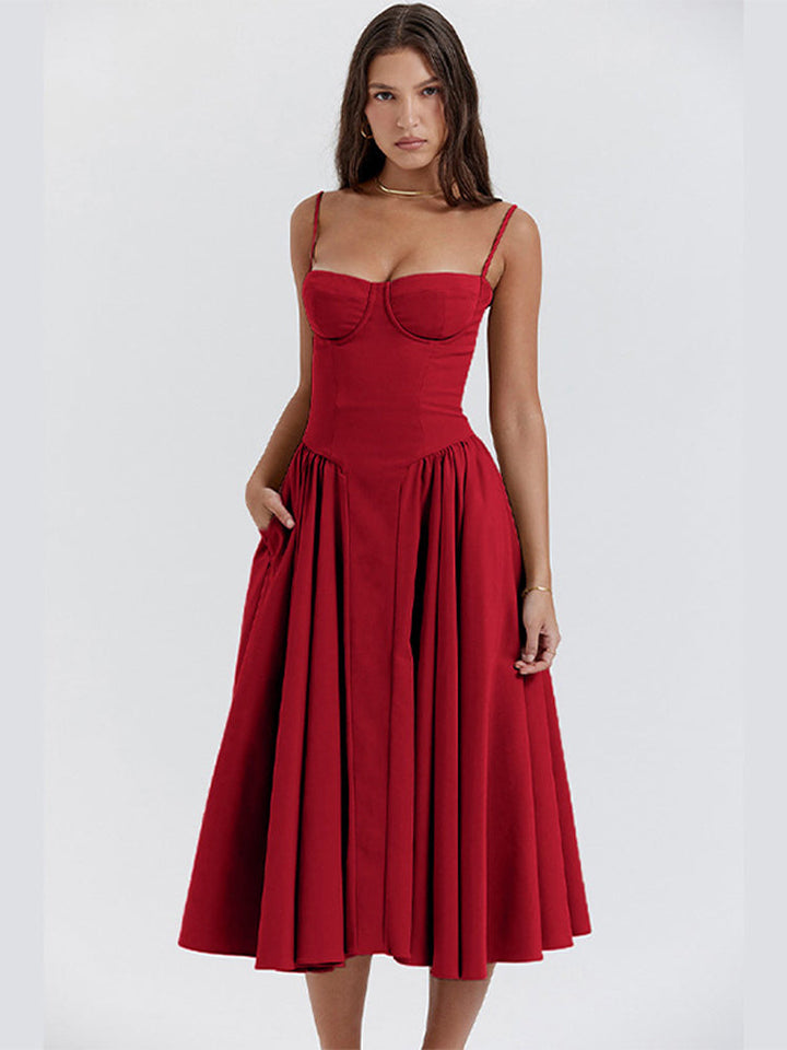 Phoebe - Vintage Cross-Border Fashionable Tank Long Dress