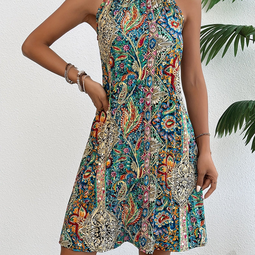 LEILANI - GLAMOROUS HALTERNECK DRESS
