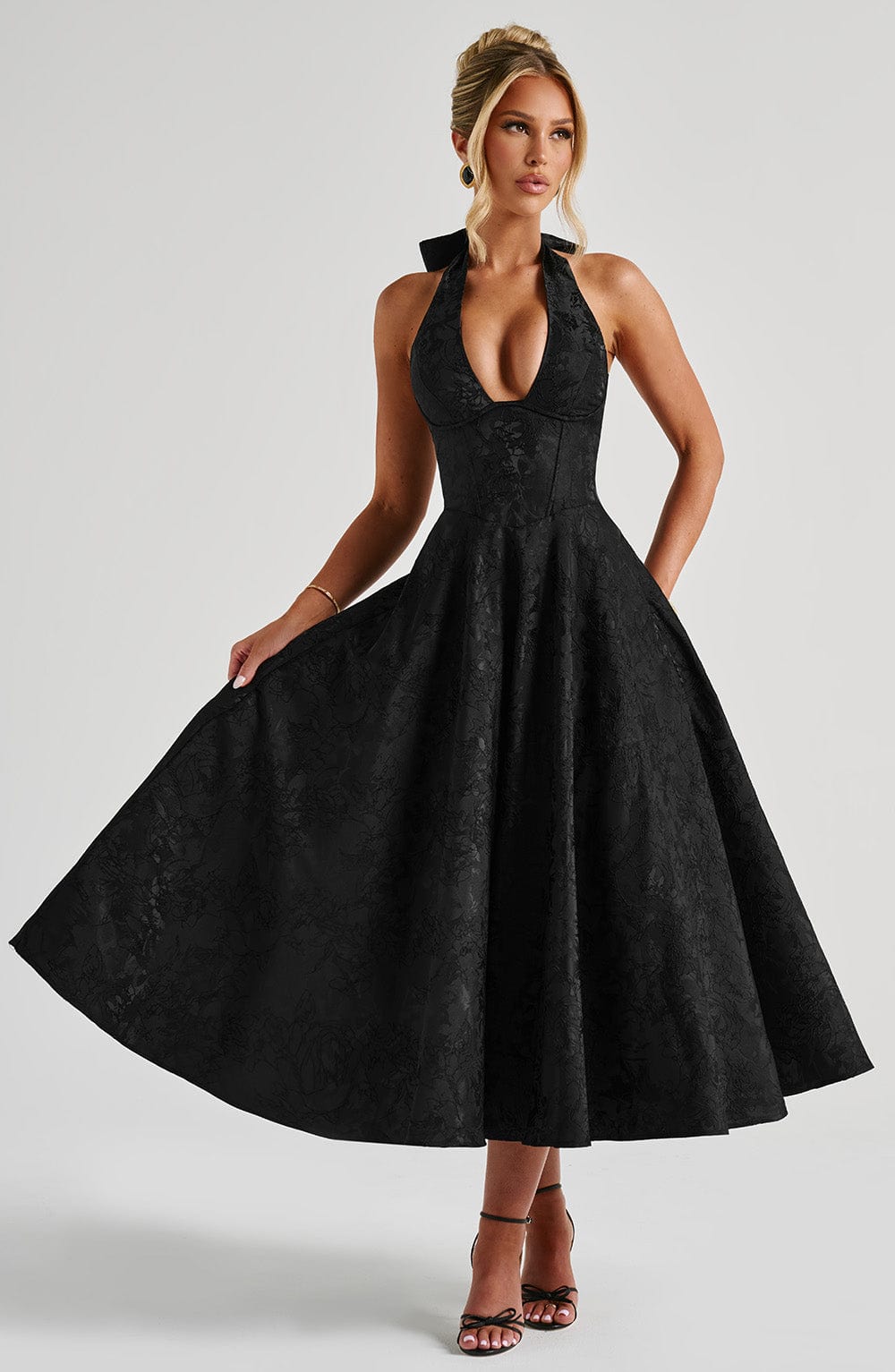 ALMIRA - SWEETHEART VINTAGE MIDI DRESS