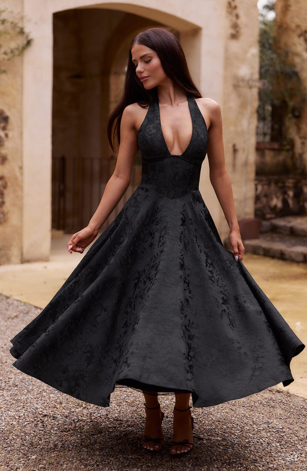 ALMIRA - SWEETHEART VINTAGE MIDI DRESS