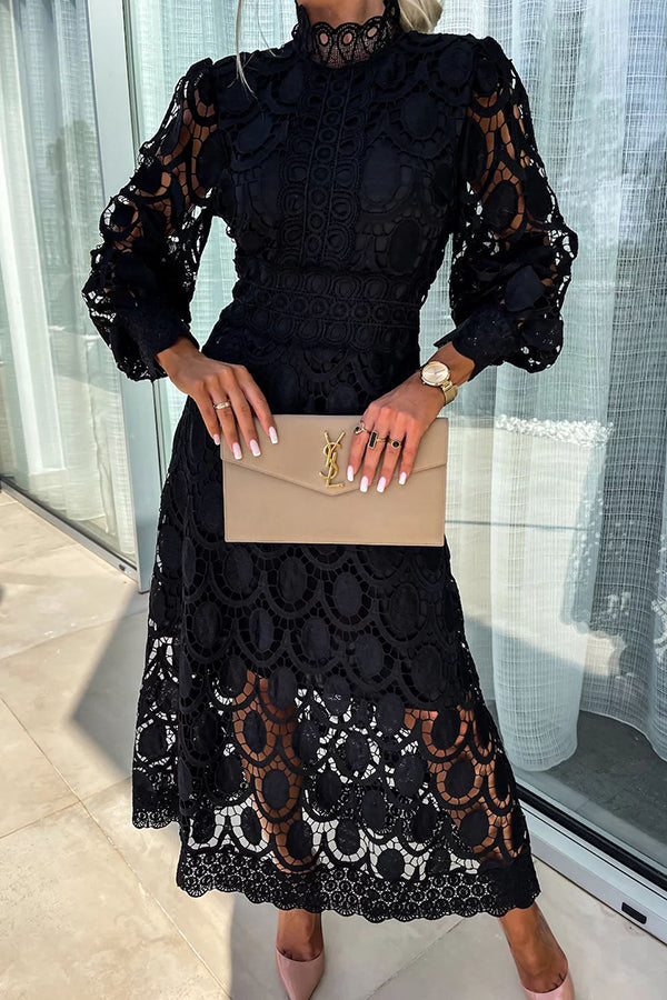 ROSHEL -  ELEGANT LACE DRESS