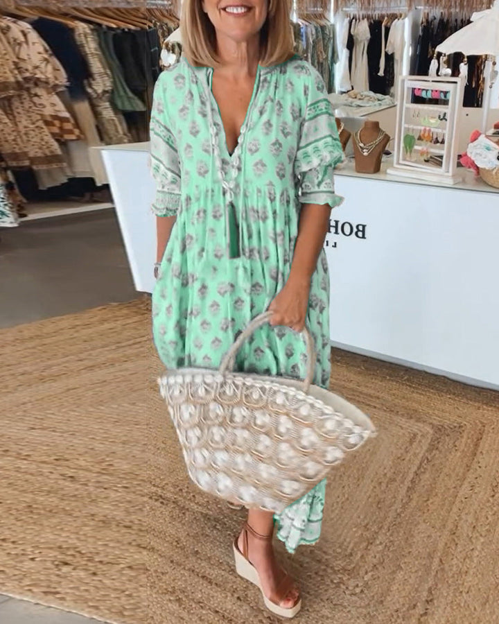 HEDELITA - TROPICAL ESCAPE MAXI DRESS