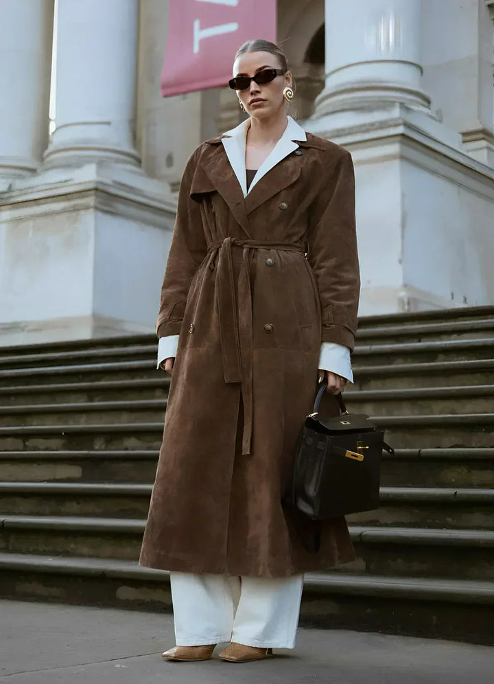 LAARNIE -  EVERCLASSIC SUEDE COLLECTION COAT