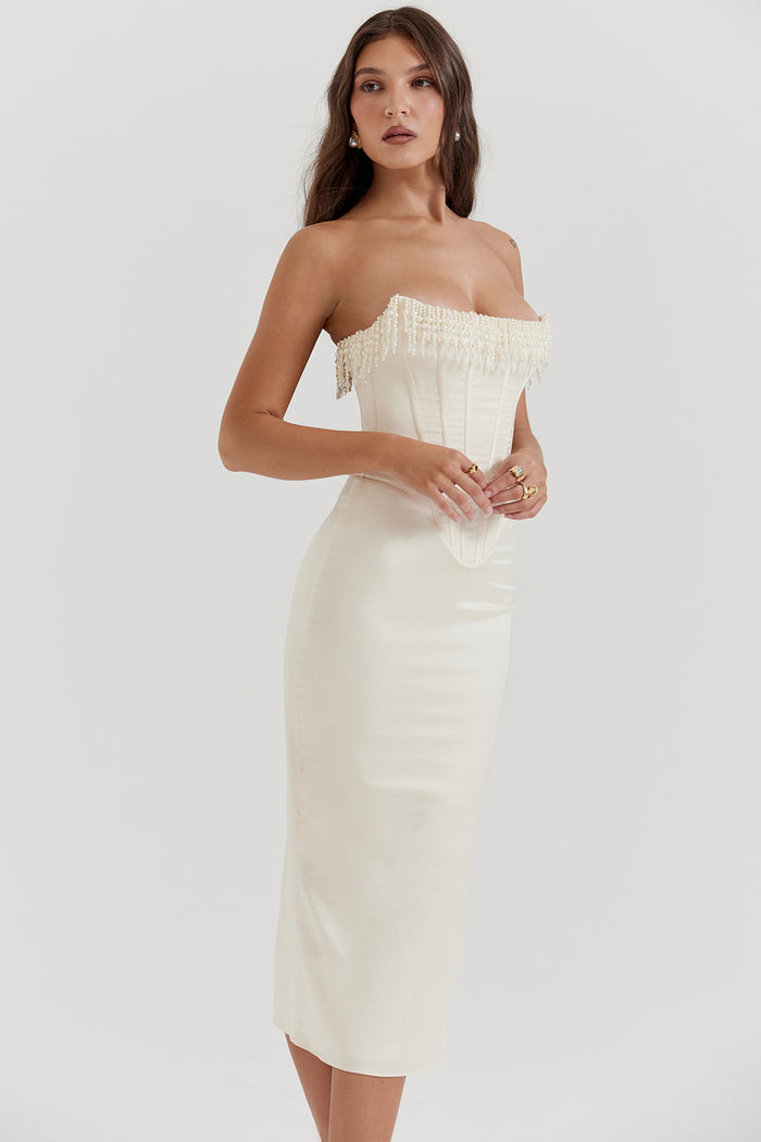 HALEY - CORSET MIDI DRESS
