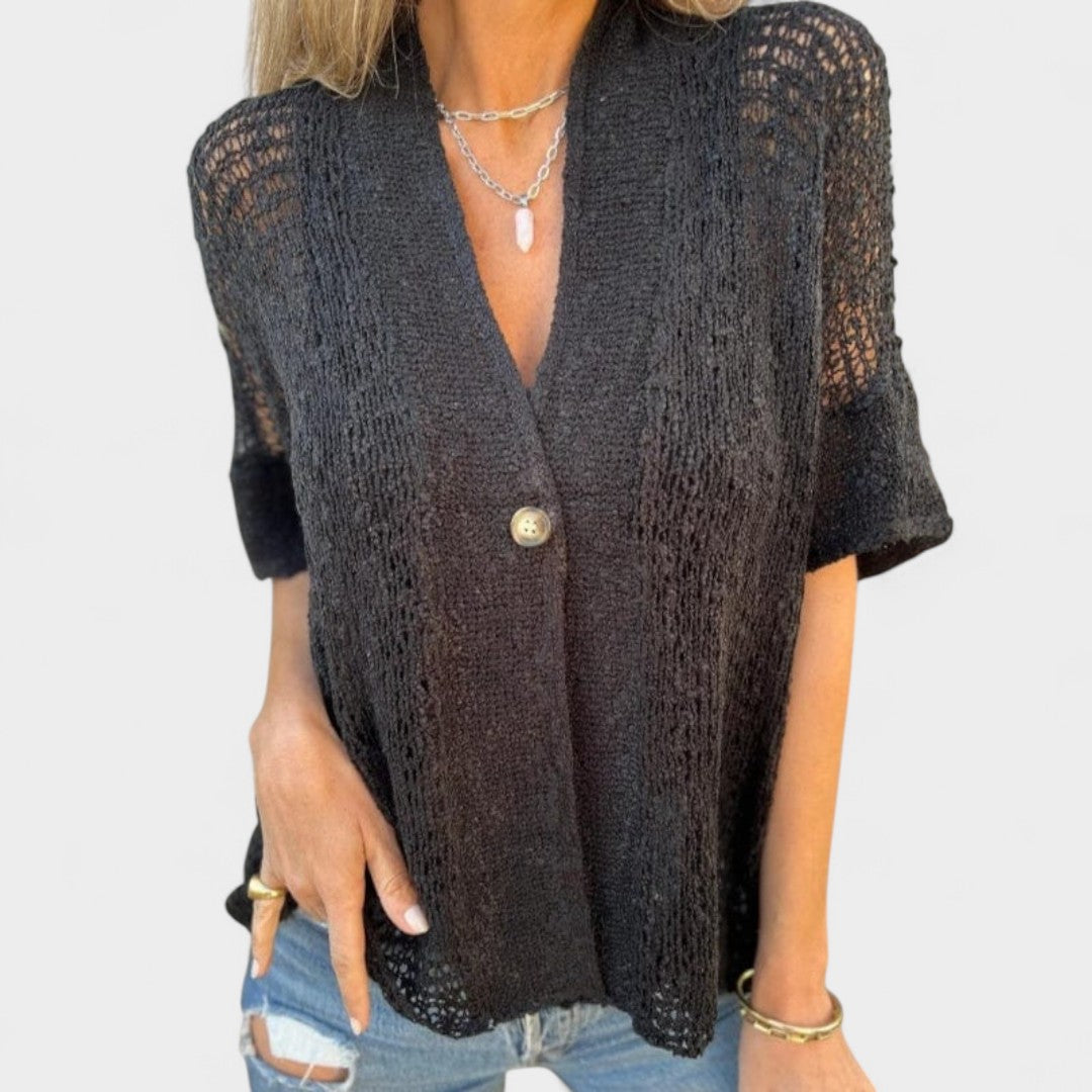 JOLIE - LAID-BACK STITCH CARDIGAN