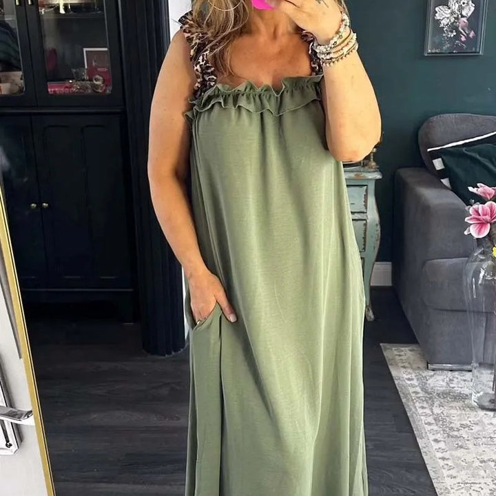 FELISA - SLEEVELESS MAXI WITH POCKETS